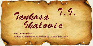 Tankosa Ikalović vizit kartica